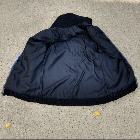 vintage cowichan style CHUNKY CARDIGAN sweater (G11) - Picture 9 of 10